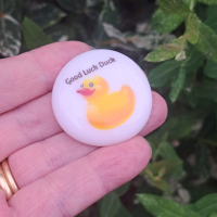 Good Luck Duck Pocket Hug Pebble