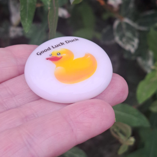 Good Luck Duck Pocket Hug Pebbles, Lucky Duck Gift, Novelty Duck Good Luck Charm, Exam Pocket Hug Token - Image 4