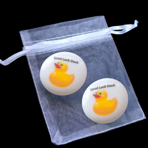 Good Luck Duck Pocket Hug Pebbles, Lucky Duck Gift, Novelty Duck Good Luck Charm, Exam Pocket Hug Token - Image 3