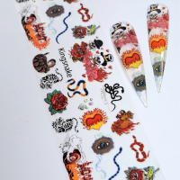 Halloween Nail Transfer Foil Design 24