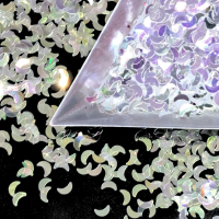 Iridescent Colour Shifting Moons Crescent Shaped Glitter