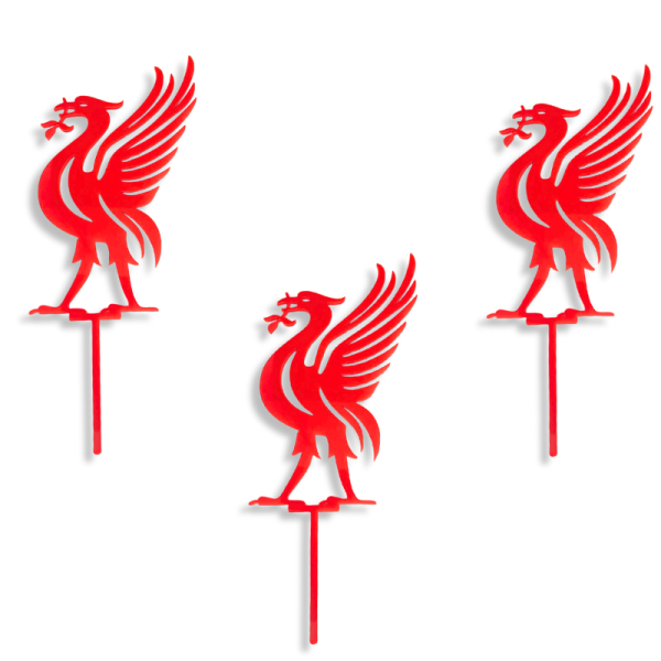 Liverpool Cake Topper, Liverpool Birthday Cake Toppers, Liverpool Football Cake Decorations, Liver Bird Cake Toppers - Image 2