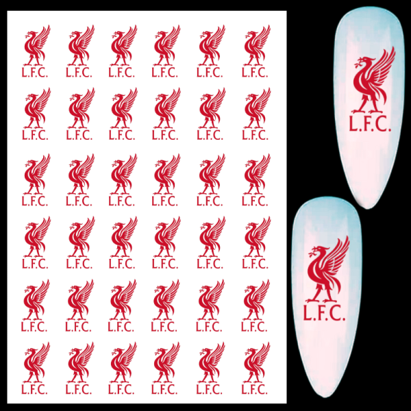Red Liver bird Water Decals