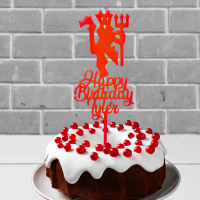 Personalised Manchester United Birthday Cake Topper