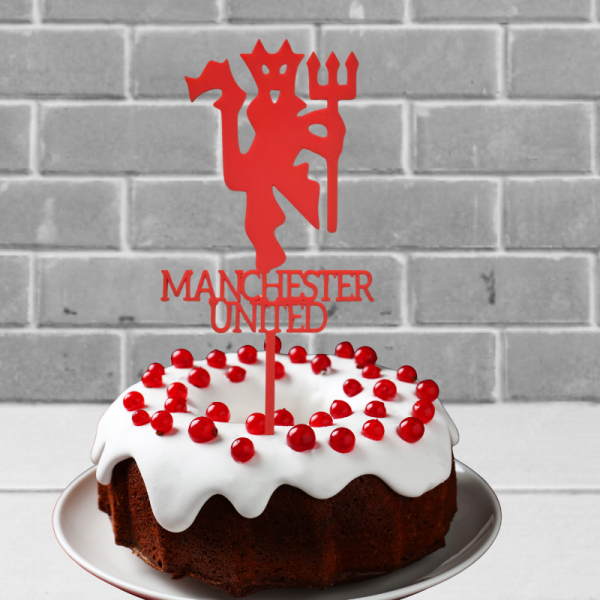 Manchester United Cake Toppers, Manchester United Birthday Cake Toppers, Manchester United Football Cake Decorations - Image 3