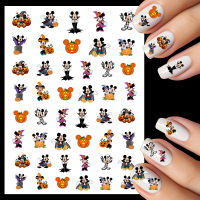 Mickey Mouse And Minnie Mouse Halloween Water Decals