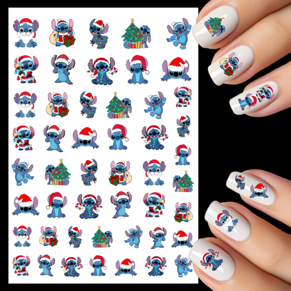Stitch Christmas Water Decals