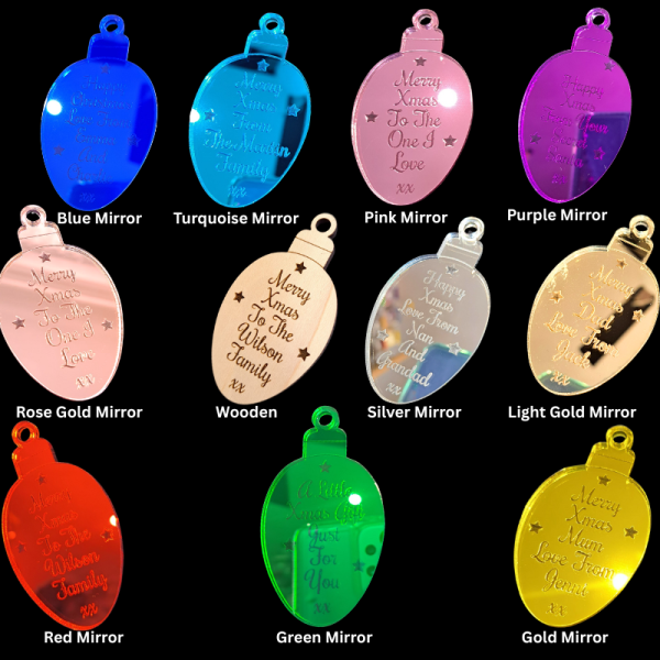 Personalised Christmas Gift Tags, Xmas Present Gift Tags, Xmas Lights Gift Tags - Image 2