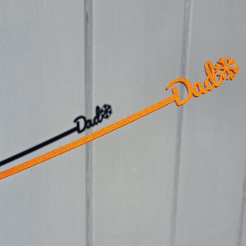 Personalised Xmas Drink Stirrers Xmas Snowflake Drinks Stirrers Festive Swizzle Sticks - Image 16