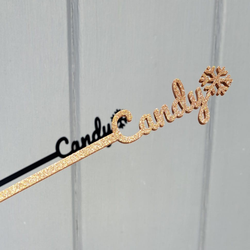 Personalised Xmas Drink Stirrers Xmas Snowflake Drinks Stirrers Festive Swizzle Sticks - Image 11