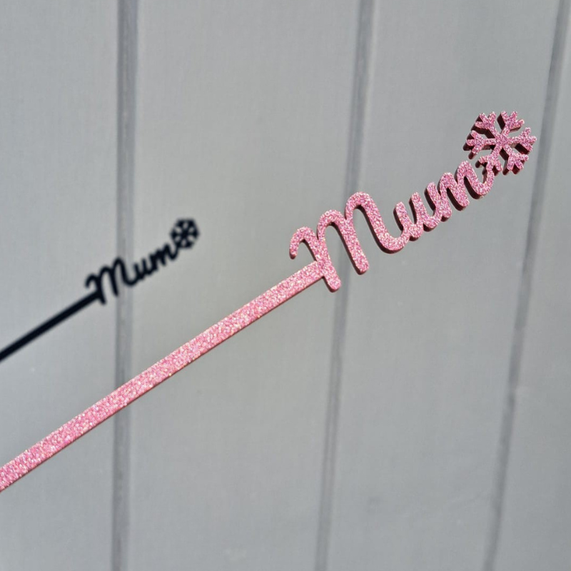 Personalised Xmas Drink Stirrers Xmas Snowflake Drinks Stirrers Festive Swizzle Sticks - Image 13