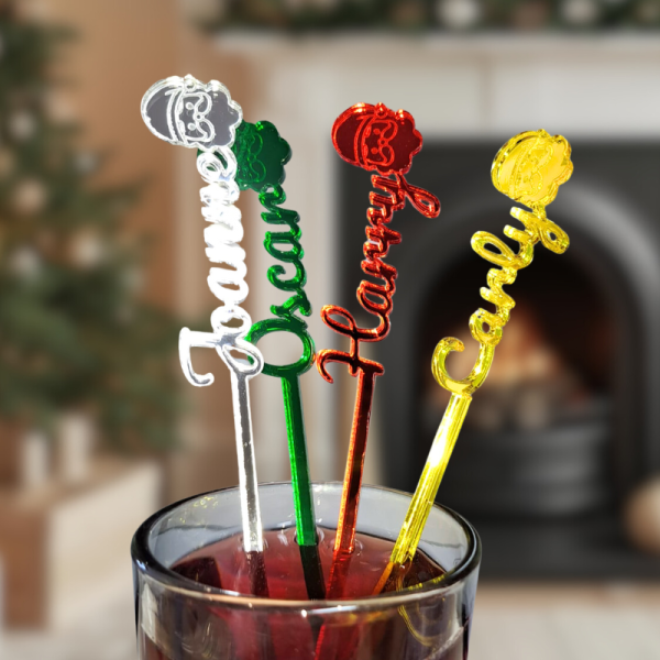 Santa Drink Stirrers