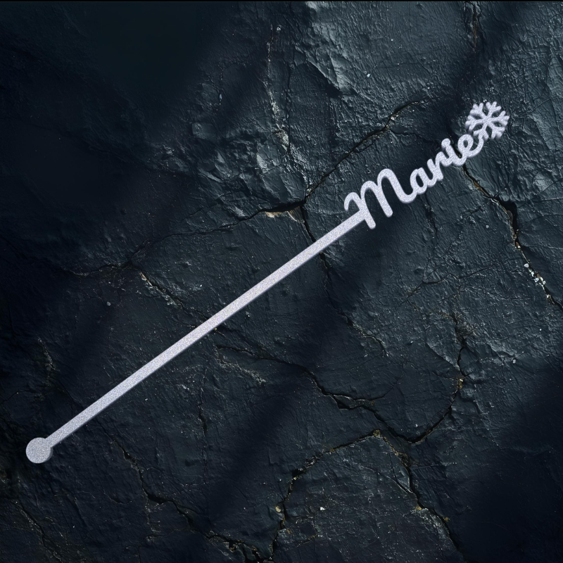 Personalised Xmas Drink Stirrers Xmas Snowflake Drinks Stirrers Festive Swizzle Sticks - Image 7