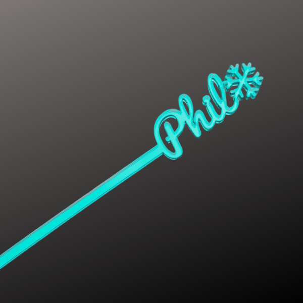 Personalised Xmas Drink Stirrers Xmas Snowflake Drinks Stirrers Festive Swizzle Sticks - Image 6