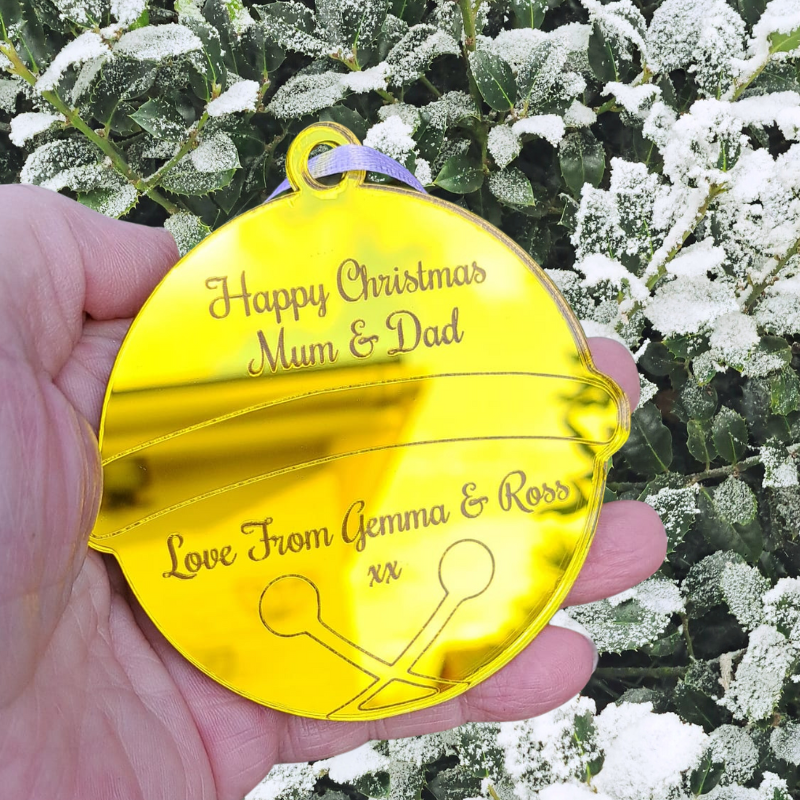 Personalised Xmas Baubles, Teacher Xmas Gifts, Kids Christmas Baubles, Xmas Tree Decorations - Image 5