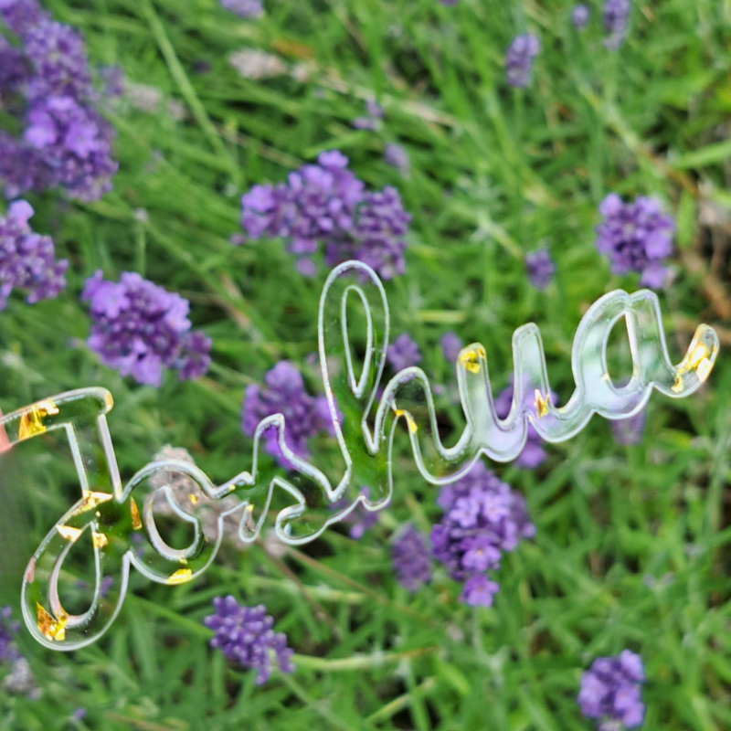 Glitter Acrylic Personalised Names, Wedding Place Names, Mirror Acrylic Cake Topper Names, Script Name Plaques - Image 2