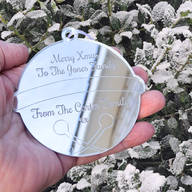 Personalised Xmas Baubles, Teacher Xmas Gifts, Kids Christmas Baubles, Xmas Tree Decorations - Image 9