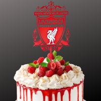 Liverpool Birthday Cake Toppers, Liver Bird Cake Toppers, You'll Never Walk Alone Liverpool Cake Decorations