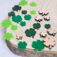 4 Leaf Clover Craft shapes