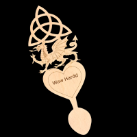 Welsh Love Spoon Welsh Dragon Love Spoon Personalised Welsh Love Spoons