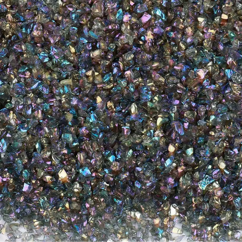 AB Black Irregular Crushed Glass