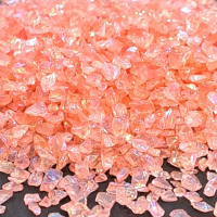 AB Peach Irregular Crushed Glass