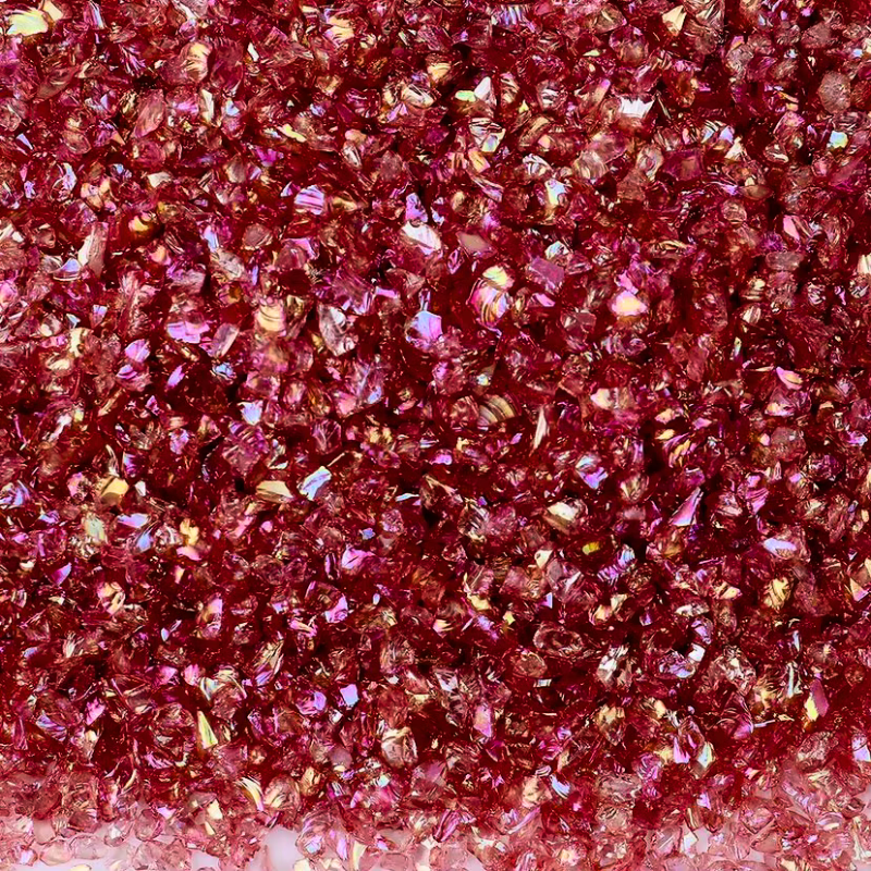 AB Ruby Red Irregular Crushed Glass