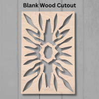 Abstract Pattern Wood Cutout Design 1
