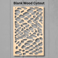 Abstract Pattern Wood Cutout Design 2