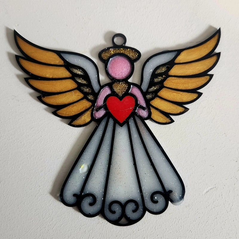 Angel Resin Art Templates Angel Wood Cut Outs Angel Suncatcher Blanks - Image 2