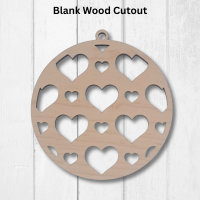 Round Heart Resin Art Templates Heart Wood Cut Outs Hearts Round Suncatcher Blanks