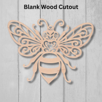 Bumble Bee Bee Blank Wood Cutout