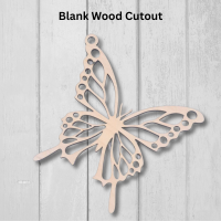 Butterfly Blank Wood Cutout Design 2