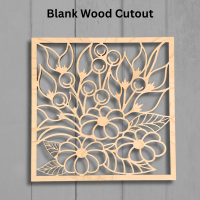 Flower Pattern Wood Template For Resin Design