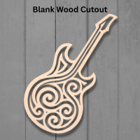 Guitar Wood Cut Out Template