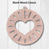 Round Love Heart Resin Art Templates Wood Heart Cut Outs Love Heart Round Suncatcher Blanks