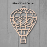 Hot air Balloon Blank Wood Cutouts