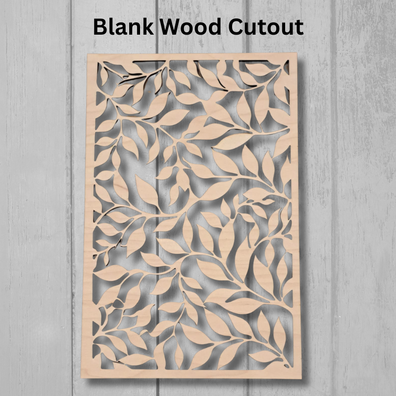 Design 2 Leaf Wood Template