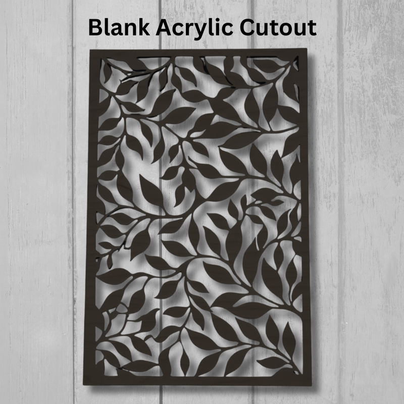 Leaf Resin Art Templates Leaves Abstract Wood Cut Outs Frames Botanical Wall Art Craft Blanks - Image 3