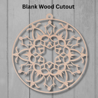 Mandala Design 1 Wood Cutout