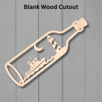 Ship In A Bottle Wood Template (