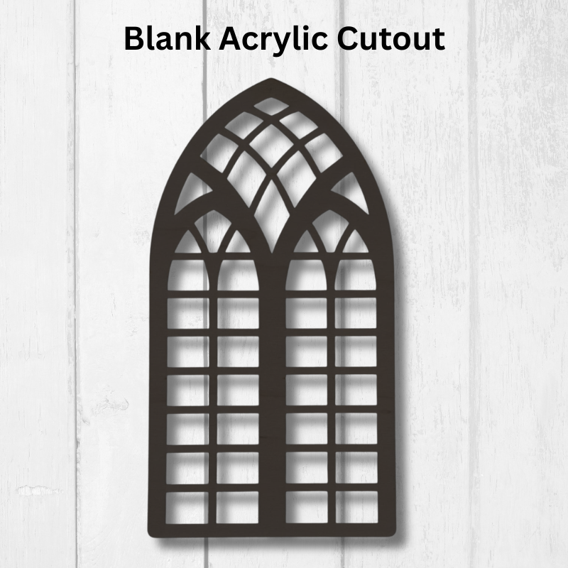 Arch Window Resin Art Templates Abstract Wood Cut Outs Modern Wall Art Craft Frames Blanks Design 2 - Image 3