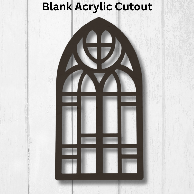 Arch Window Resin Art Templates Abstract Wood Cut Outs Modern Wall Art Craft Frames Blanks Design 5 - Image 3