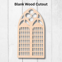 Stained Glass Window Wood Template Design 1