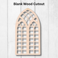 Stained Glass Window Wood Template Design 2