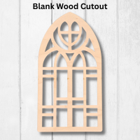 Stained Glass Window Wood Template Design 5