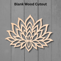 Tropical Lotus Flower Wood Template