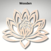 Wooden Lotus Flower Suncatcher