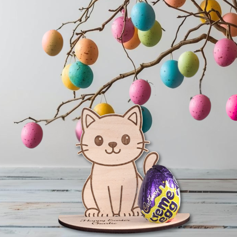 Cute Animal Personalised Creme Egg Holders, Personalised Animal Easter Egg Holders, Kids Kinder Egg Holders - Image 6