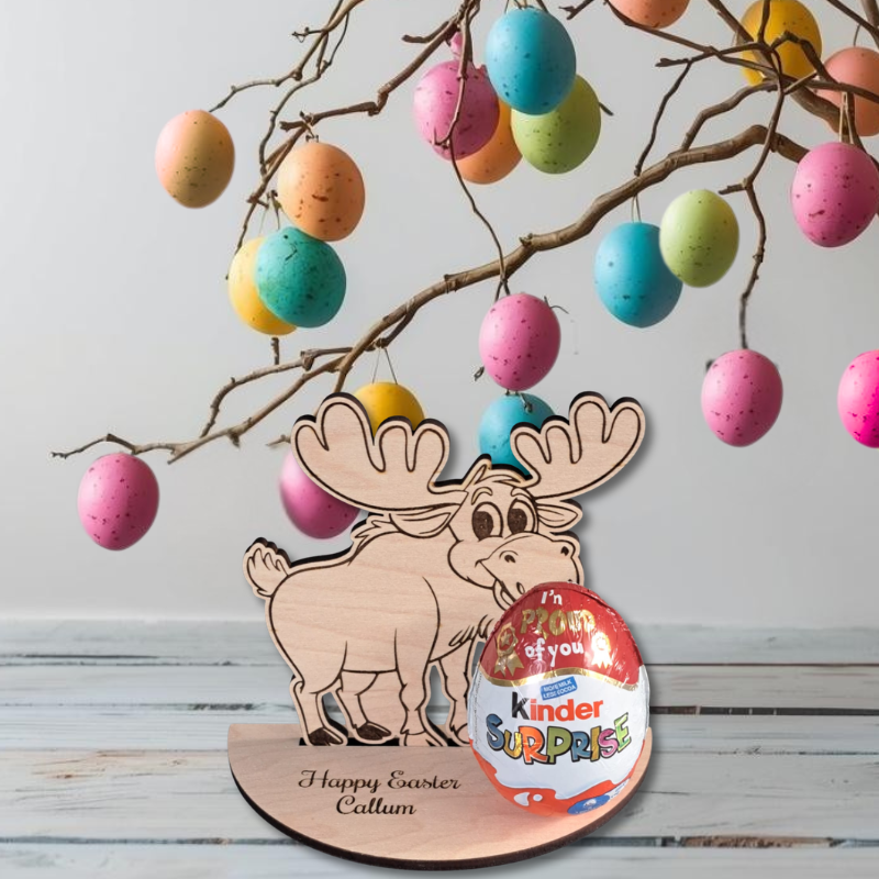 Cute Animal Personalised Creme Egg Holders, Personalised Animal Easter Egg Holders, Kids Kinder Egg Holders - Image 9